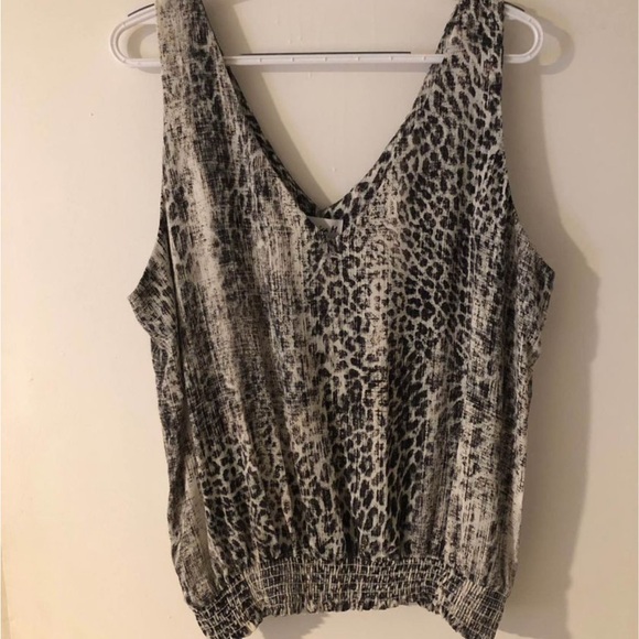 Size XL Veronica M leopard print talk top. - Picture 1 of 4